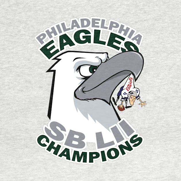 Philadelphia Eagles Super Bowl LII Champions by Cards By Harris